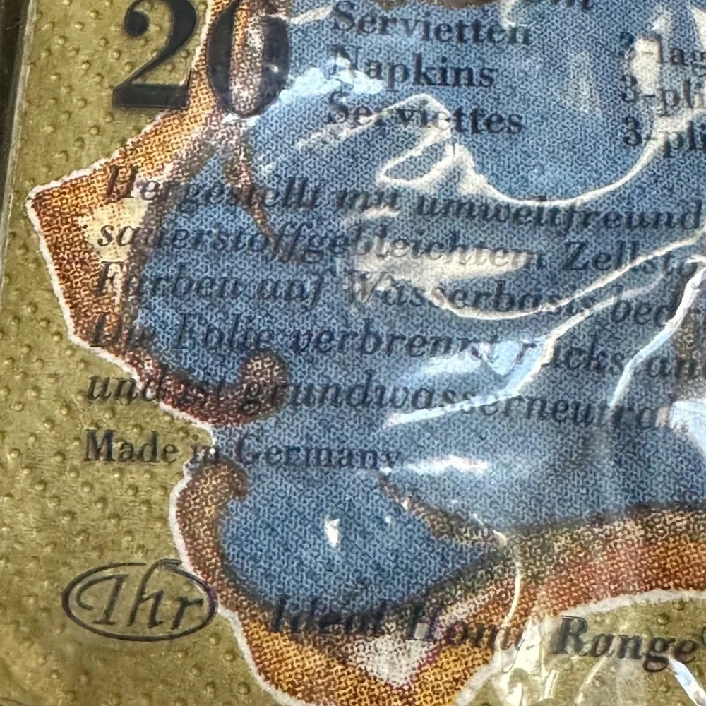 Vtg Marcel Schurman Angel IHR Christmas Napkins Decoupage 20ct Germany NOS